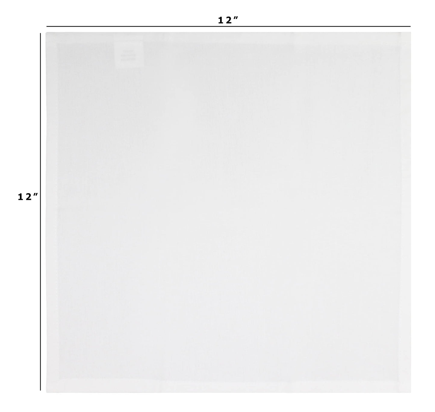 COTTON CRAFT Cocktail Napkins - 24 Pack - Happy Hour Drink Beverage Bar Party Holiday Dessert Celebration Event Gift Luncheon Brunch Dinner - Premium Cotton Cloth Reusable Washable - 12x12 - White