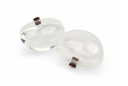 Kikkerland Water from a Stone Hand Blown Glass Automatic Self-Watering Plant Globes, Set of 2