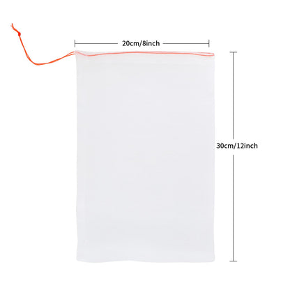 Kikhope 50 Pcs Fruit Protection Bags, 12"x8" Mesh Netting Barrier Bags, Garden Plant Fruits Flower Protect Bag, Garden Netting Bag for Protecting Your Plant Fruits Flower Vegetable