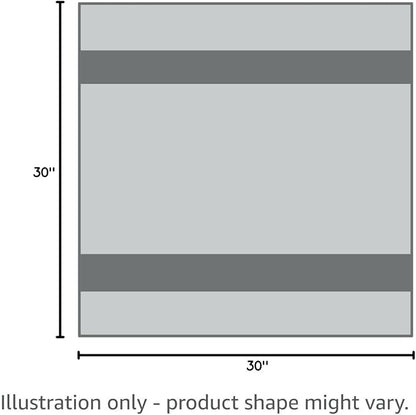 KinHwa Dog Towel Super Absorbent Microfiber Dog Drying Towel Soft Pet Bath Towel for All Dogs and Cats with Embroidered Paw Print 30inch x 50inch Gray