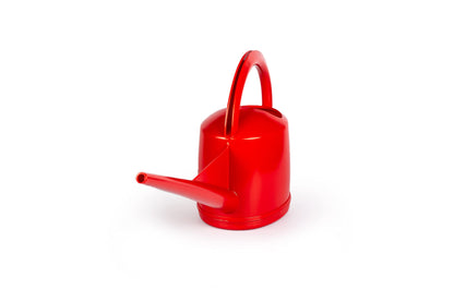 Consolidated Plastics Durable Swiss Watering Can with UV Protection, Ergonomic Handle for Indoor/Outdoor Gardening, Made in Switzerland (5 Liter, Red)