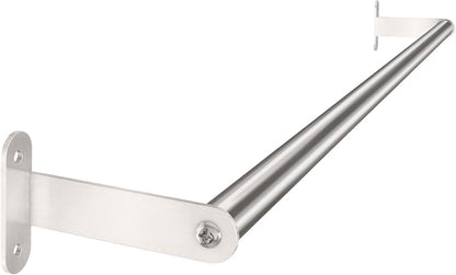 Towel Bar for Bathroom, MKO Brushed Nickel Towel Bar for Bathroom Wall Mounted, Stainless Steel Heavy Duty, 24 Inch Single Bath Towel Rod Holder