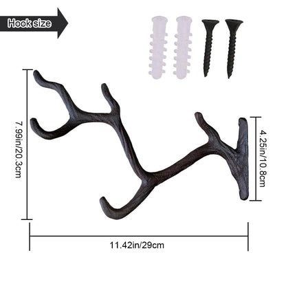 Wlayu Cast Iron Tree Branch Themed Plant Hook