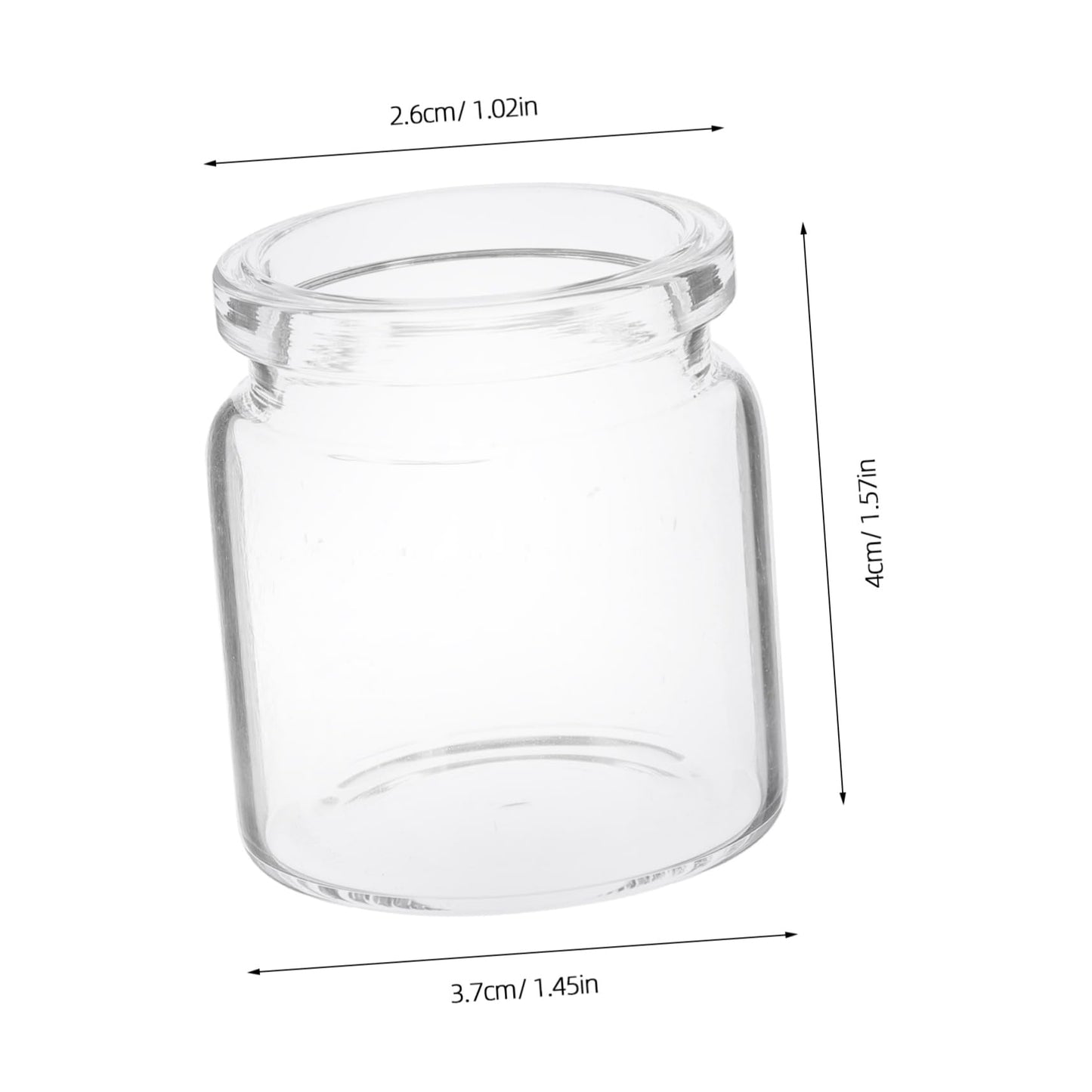 Mipcase 10pcs Mini Glass Bottles Succulent Landscape Decor Test Tube Vases Micro Terrariums for Plant Propagation
