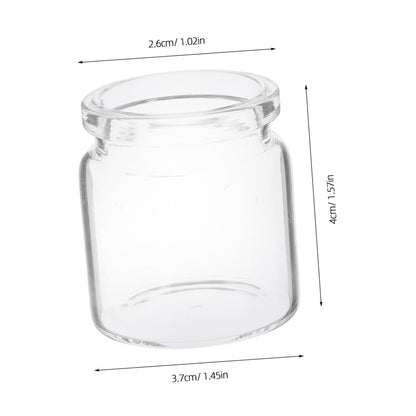 Mipcase 10pcs Mini Glass Bottles Succulent Landscape Decor Test Tube Vases Micro Terrariums for Plant Propagation