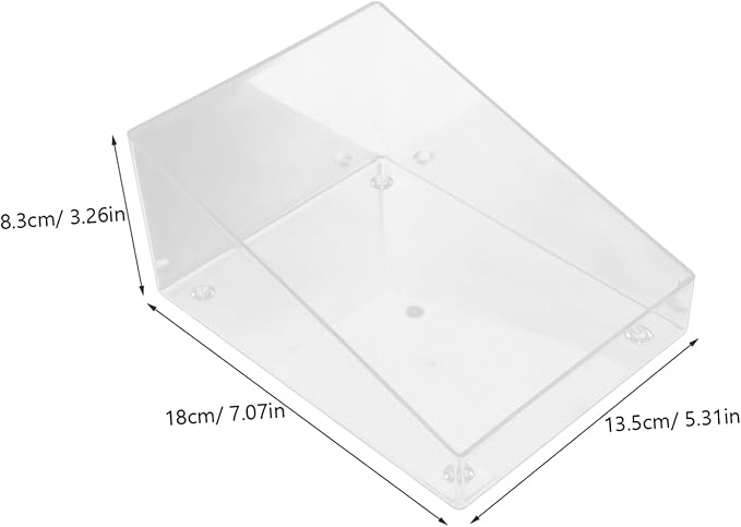 Happyyami Hamster Sand Bathroom Clear Acrylic Sandbox for Small Pets Dust Bath for Chinchilla and Gerbil Transparent Bathing Box for Hamsters and Other Small Animals