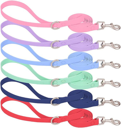 Ovale Waterproof Dog Collar Leash Combo Set, Durable and Easy to Clean, for Small Dogs.(S, Light Green)
