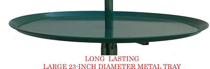 Large 49" Green Metal Base Parrot Bird Cage Amazon African Grey Macaw Cockatoo Cockatiel Play Metal Stand