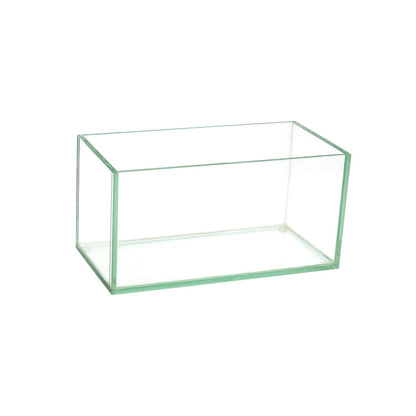 Royal Imports Flower Glass Vase Decorative Centerpiece for Home or Wedding Oblong Rectangle Shape (8", Clear)