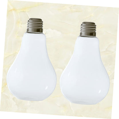 Gogogmee 2 Pcs Glass Lightbulb Vase for Hydroponic Plants Creative Terrarium Container Indoor Wall Hanging Planter for Home Decor Visible Water Level