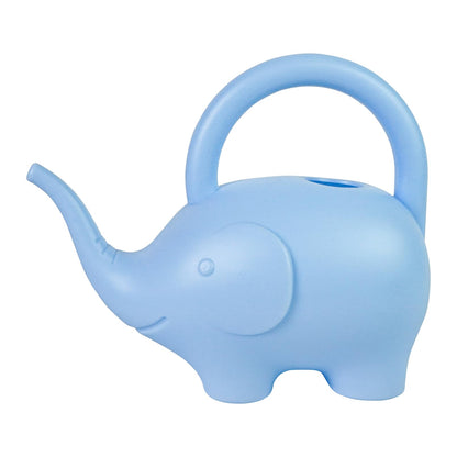 Luwint Elephant Watering Can 1 Quart, Long Spout Small Watering Can for Indoor Plants, Lightweight Outdoor Watering Pot with Comfortable Handle, Blue