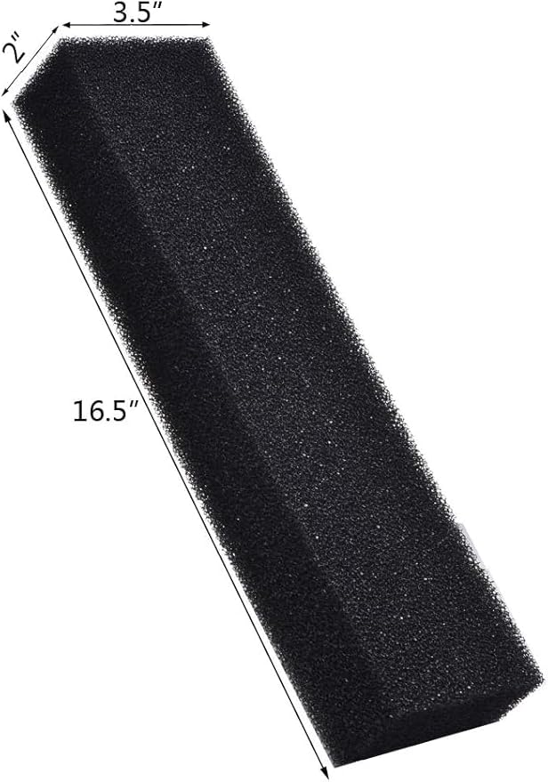 ALEGI Filter Foam Sponges, Bio Sponge Filter Media Pad, Cut-to-Size Foam for Aquarium Fish Tank (16.5" x 3.5" x 2")