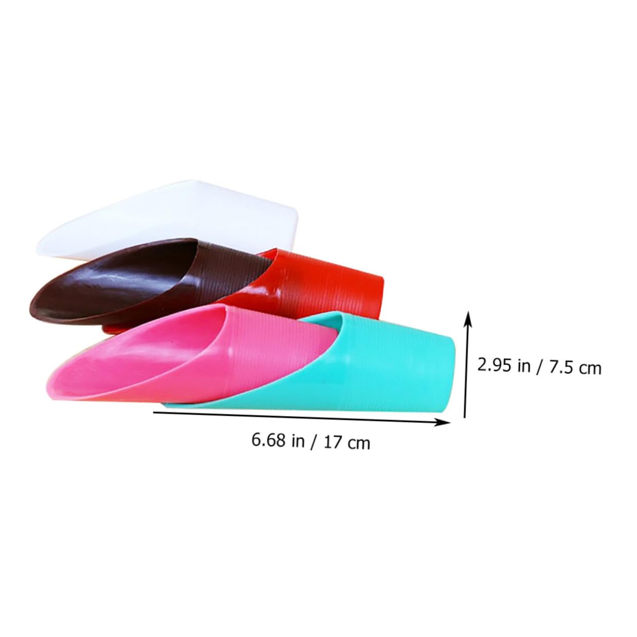 SUPVOX Bonsai Scoop 5pcs Plastic Plant Scoops Mini Garden Shovel Easy Cleaning Great for Potting Bonsai Mulch Random Color