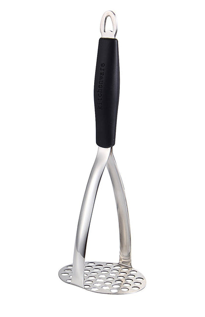Joyoldelf Heavy Duty Stainless Steel Potato Masher, Professional Integrated Masher Kitchen Tool & Food Masher/Potato Smasher with Silicone Handle, Perfect for Bean, Vegetable, Fruits, Avocado, Meat
