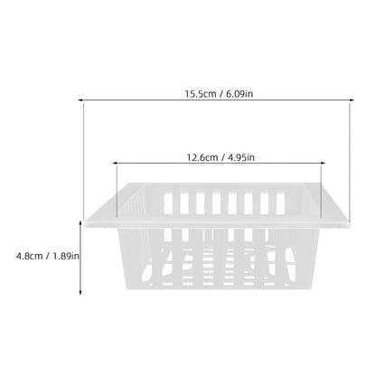 Happyyami 10 Pcs Square Hydroponic Net Pots with Drainage Holes 6.10X6.10X1.88 Inch Mesh Planting Baskets for Vegetables Flowers Home Gardening