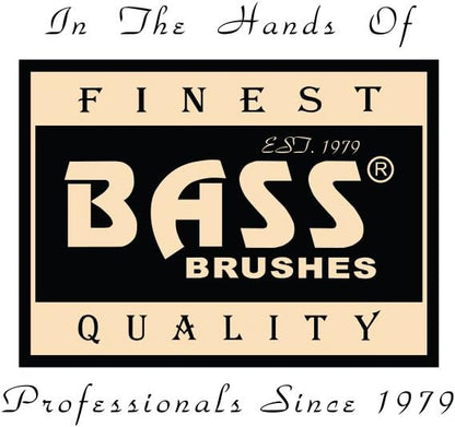 Bass Brushes Small Oval Wire Pet Brush with Bamboo Wood Handle