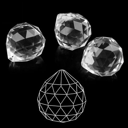 80mm Large Crystal Prism Suncatcher for Windows Hanging, Clear Glass Crystal Sun Catcher Beads Pendants Maker Balls for Indoor Outdoor Garden Feng Shui Home Decor