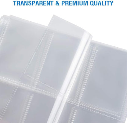 60 Pack 9 Pocket Page Protectors, Sooez Trading Card Sleeves for 3 Ring Binder, Baseball Cards Holder, Protective Pages Sheets for Binders Album, Fit for Collectible Games, Sports Cards