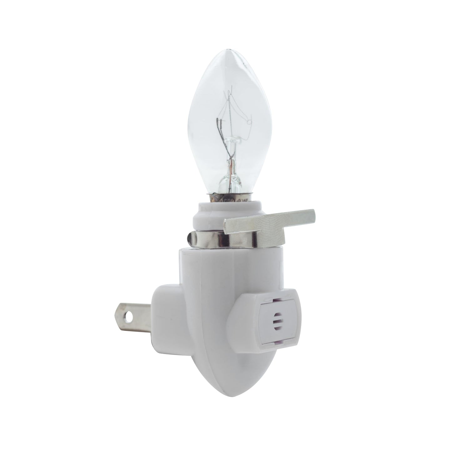 Creative Hobbies Plug in Night Light Module Includes 4 Bulbs and 4 Metal Clips, Great for Making Your Own Decorative Night Lights, Pack of 4 (White)