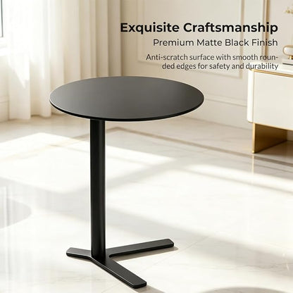 C Shaped End Table Round Side Table Living Room, Unique Aesthetics Simple Coffee Accent Table, Bedside Table Nightstand for Bedroom, Multifunction Metal Small Side Table for Sofa Balcony Couch Patio