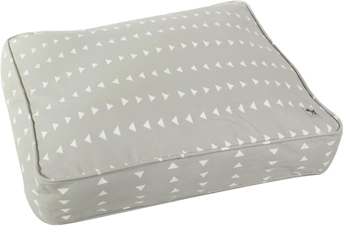 Molly Mutt Dog Crate Pad Cover, 100% Cotton Canvas Cover for Dog or Puppy Crate Bed, Durable, Washable, and Free of Harmful Chemicals, Pre-Shrunk, 24"x18"x2.5", Be Still