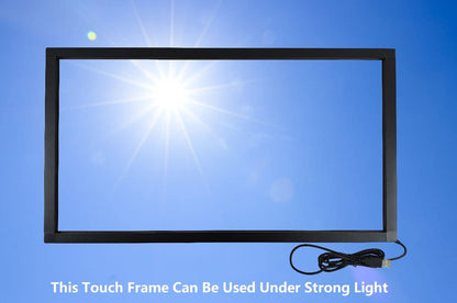 DeYoWo 40 Inch 10 Points Interactive Infrared IR Touch Screen Overlay Frame Free Driver, Design for Touch TV, Touch Monitor, Interactive White Board, Touch Kiosks and Digital Signage