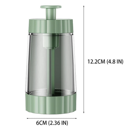 GKKBUFF Glass Salt Shaker,Pepper Shaker Large,Glass Kitchen Spice Jars,Measuring Seasoning Bottle,Salt and Pepper Shaker,Glass Metering Spice Salt Paprika Pepper Cumin Powder Sugar Dispenser (Green)