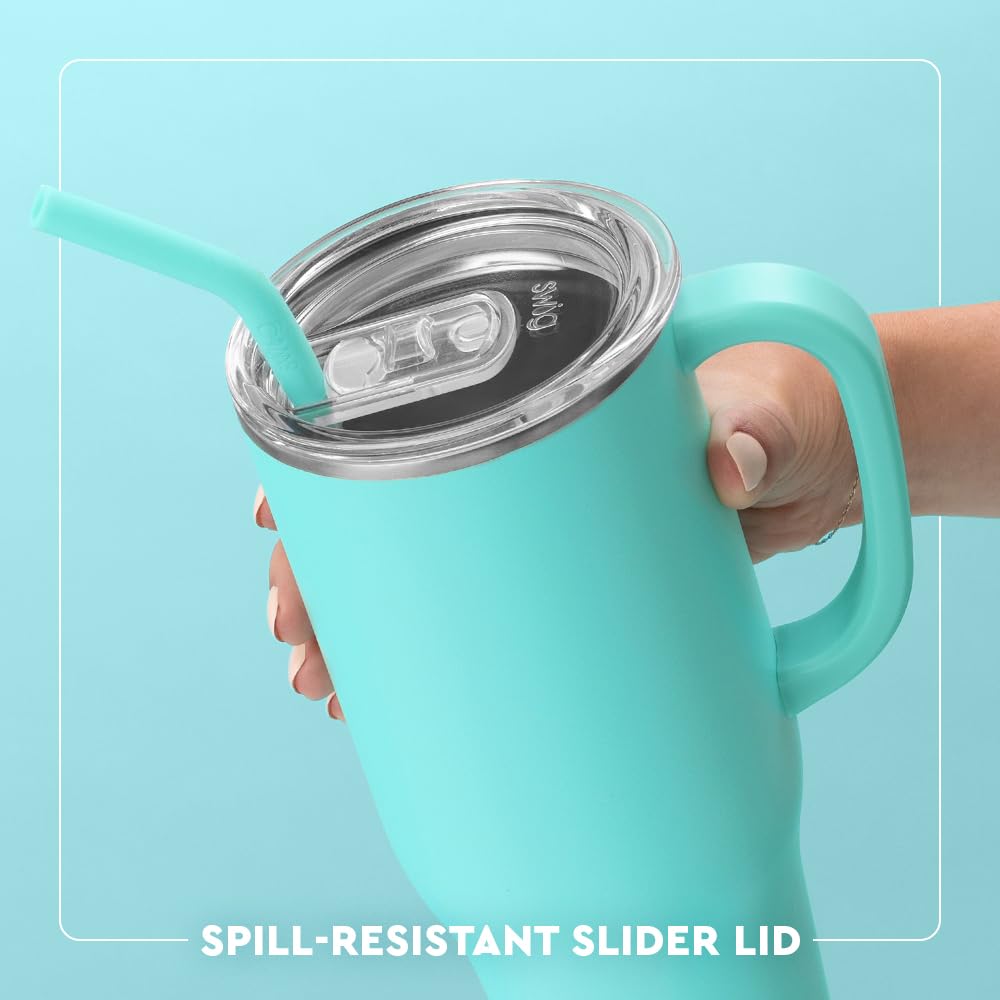Swig Life 40oz Mega Mug, 40 oz Tumbler with Handle and Straw, Cup Holder Friendly, Dishwasher Safe, Extra Large Insulated Tumbler, Stainless Steel (Witches Brew)