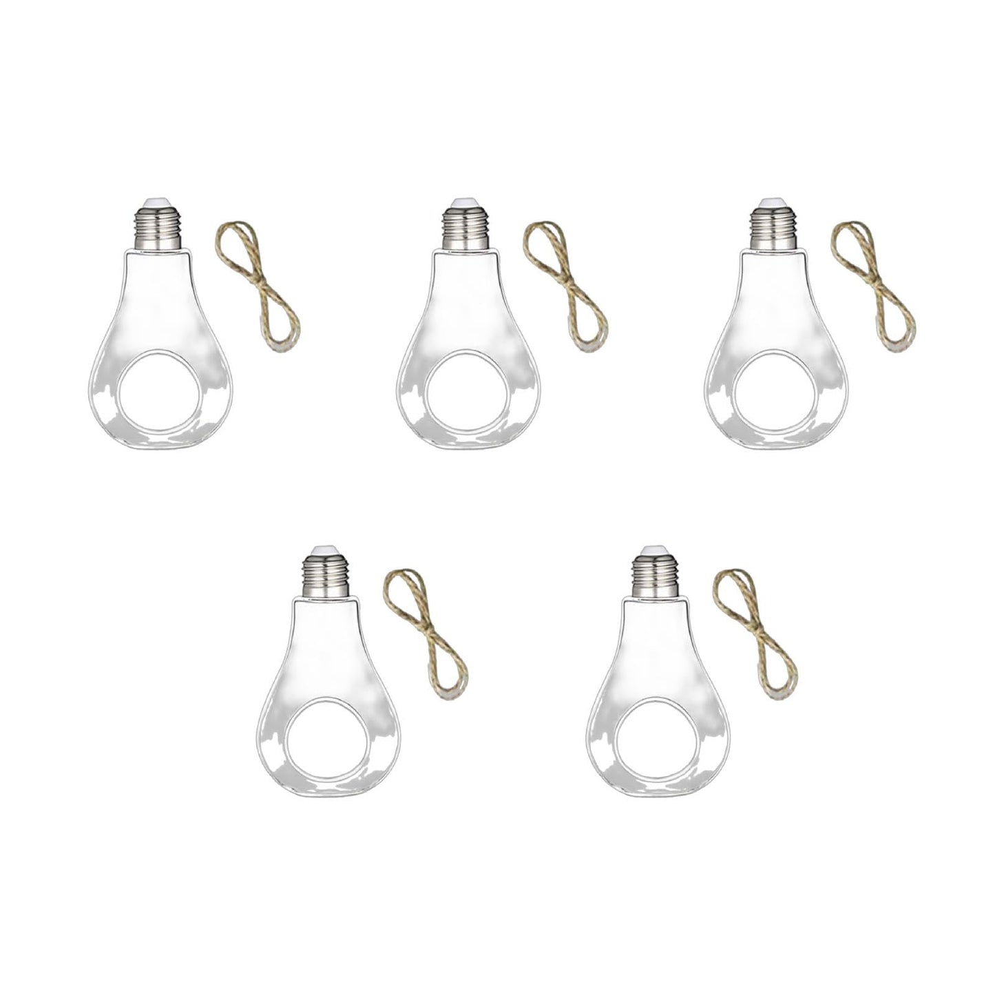 BEIYINAI Bulb Shaped Hydroponic Glass Vase Plant Flower Fish for Tank Terrarium for Creative Art Flower Glass Vase Hanging Plant Bulbs