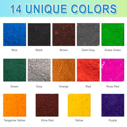 GOODTAKE Iron Oxide Powder, Yellow Concrete Color Pigment for Cement, Mortar & Crafts - Vibrant UV-Resistant Oxide Dye - Non-Fading (Yellow, 4 oz)