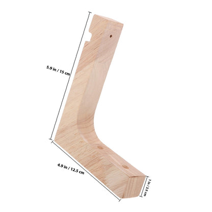 VICASKY Wood Hooks for Hanging Plants 2pcs Indoor Plant Hanger Brackets Wooden Wall Mount Heavy Duty for Garden Porch and Outdoor Use