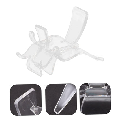 PRETYZOOM 20pcs Crystal Display Rack Plastic Showing Stand for Geodes Minerals Stones Rock Display Collection Shelves