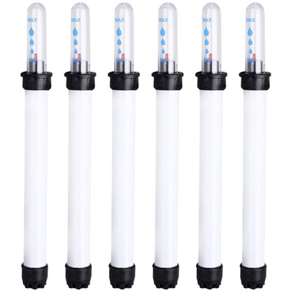 Veemoon 6pcs Plant Pot Water Level Indicator, Flower Pot Water Reminder Plant Moisture Meter Display Gauge for Planter System (180ml,7.8inch)