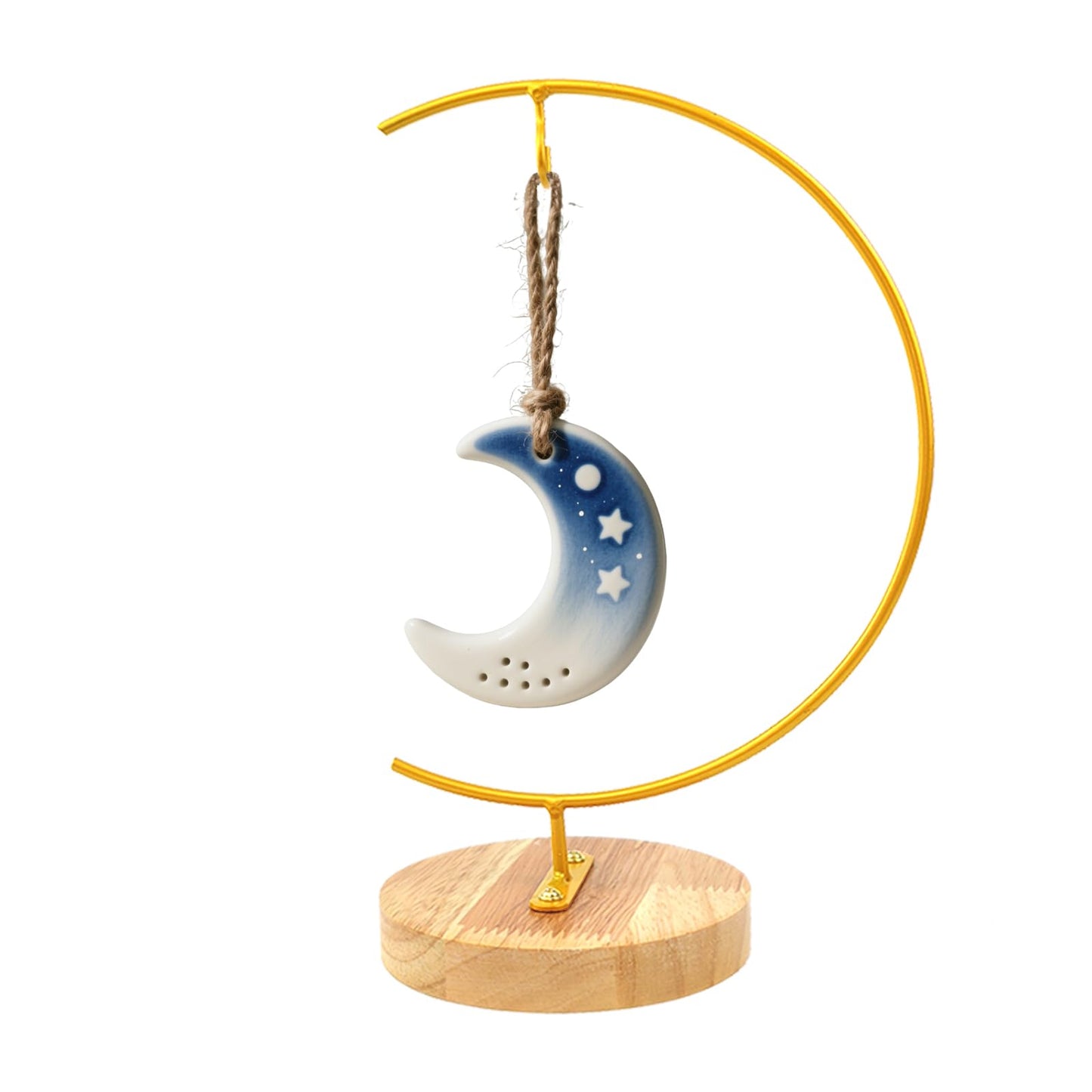 YEARCHY Hanging Ornament Display Rack Stand Hook Chrismas Ornament Party Decoration Holder Pot Hanging Terrarium Home Office Decor Hanger (1, Gold)