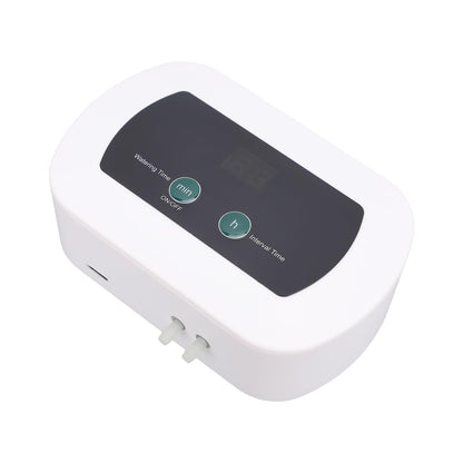 ZJchao Smart Automatic Plant Watering System, 400ml per min Flowrate Programmable Timer Drip Irrigation Kit with LED Display for Indoor Outdoor Garden Office Home Water 10 Potted Plants (BSV-IC201)