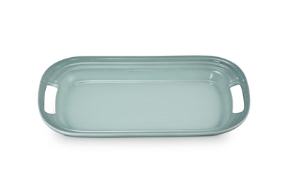 Le Creuset Stoneware Serving Platter, 14 in., Sea Salt