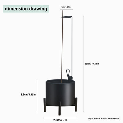 2 Pack Incense Burner, Anti-Ash Flying Metal Incense Holder，Incense Holder for Sticks，with Iron Catcher and Stabilizing Base Four-Legged Base,Perfect for Meditation Yoga, Home Decor