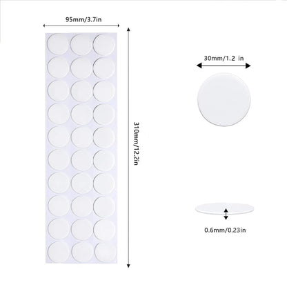 Adhesive Stick dots Two-Sided Sided Mounting Putty Stick Tack for Wall Hanging Crafts Balloons Festival Party Decorations,Clean Removable(1.2"*1.2"-240)
