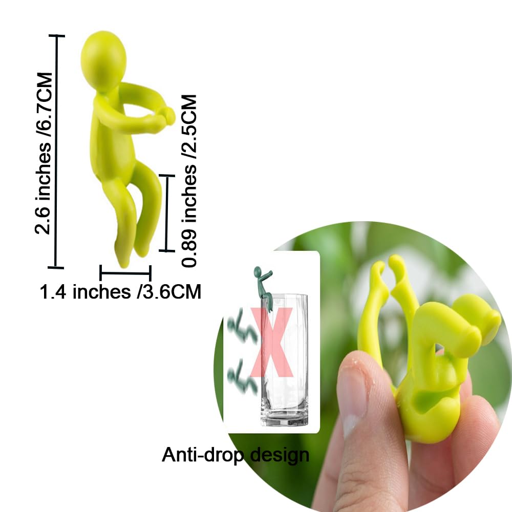MTOMDY Plant Propagation Friends,Plant Propagation Buddy,Cute Plant Cutting Holder Plant Support for Sprouts, Plant Propagation Station Accessories Gifts for Plant Lovers(15 Pcs)
