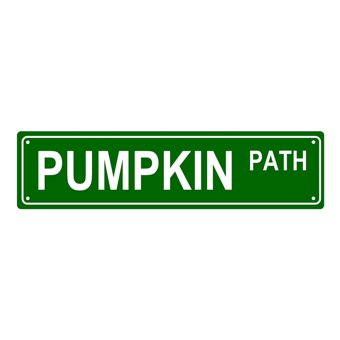 PUMPKIN PATH PLANT Metal Tin Street Sign Bar Cafe Garage Cave Home Room Wall Bathroom Farmhouse Garden Porch Patio Decor, 16 x 4 Inch