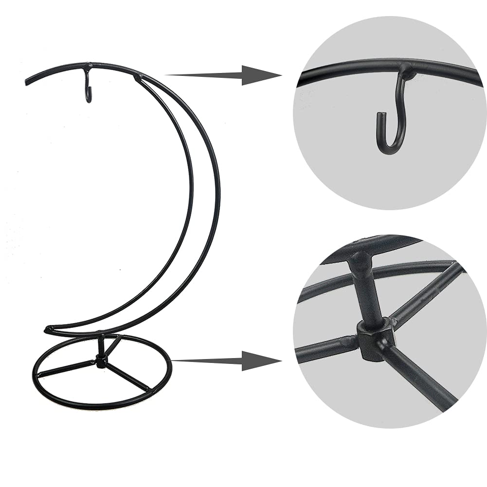 YY YEARCHY Ornament Display Stand Iron Pothook Stand for Hanging Globe Air Plant Terrarium, Witch Ball, Christmas Ornament and Home Wedding Decoration(10.63*4.88, 2PCS)