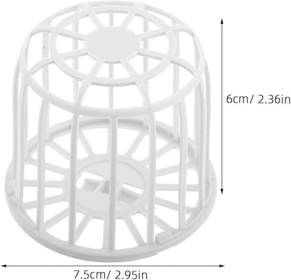 SHINEOFI 4pcs Plastic Bird Nest Box for Canaries and Birds Multipurpose Breeding Nest Basket Hollow Cage Storage Tidy Nesting Material Holder for Finch and Parrot