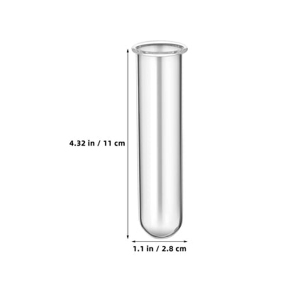 TOYANDONA 5pcs Glass Propagation Tubes for Plants Small Hydroponic Test Tube Vases for Flowers Home Decoration Plant Terrarium Station 2.5x3x11cm