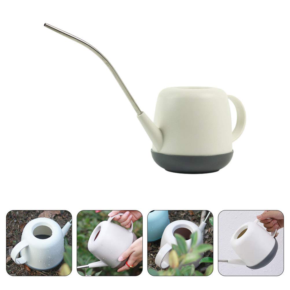 DOITOOL Gardening Watering can with Long Spout 14.17In Lightweight Outdoor Plant Watering Pot Ergonomic Handle Easy Refill Durable Watering Kettle for Lawn and Garden