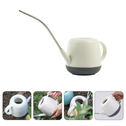 DOITOOL Gardening Watering can with Long Spout 14.17In Lightweight Outdoor Plant Watering Pot Ergonomic Handle Easy Refill Durable Watering Kettle for Lawn and Garden