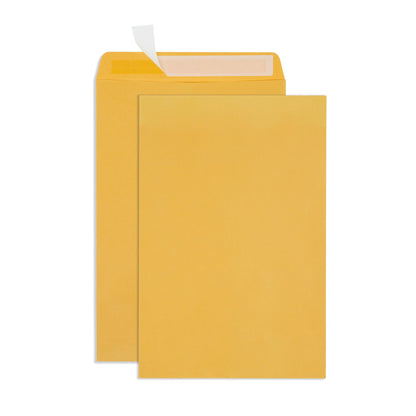 Blue Summit Large Envelopes 12x15, Large Mailing Envelopes 12x15 for Documents, Self Seal 12x15.5, Thick 28lb Kraft Paper, 50 Manilla Mailers