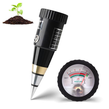 METINFUS Soil PH Meter, Soil Moisture Sensor Meter, Soil PH Tester Gardening Tool Kits for Plant, Tree, Soil Tester for Moisture Great for Garden, Lawn, Farm, Indoor & Outdoor Use