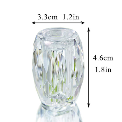 1.8" Refillable Crystal Seasoning Bottle Salt and Pepper Shakers Kitchen Decor (Set of 2) Salt Shaker Set