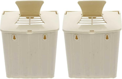 2 Pcs Bird Breeding Box Hanging Nesting Box for Small Birds Finch and Parakeets Pet Cage Incubation Durable Weather-Resistant Indoor Outdoor 5.11X5.11X3.93In