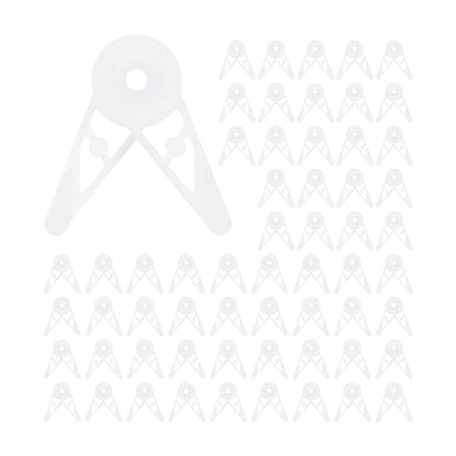 M METERXITY 60-Pack Adjustable Plant Clips, 360 Degree Plant Training Clips, Plant Stem Bender Training Clips for Low Stress Training/Plant Ties/Gardening Accessories [White]